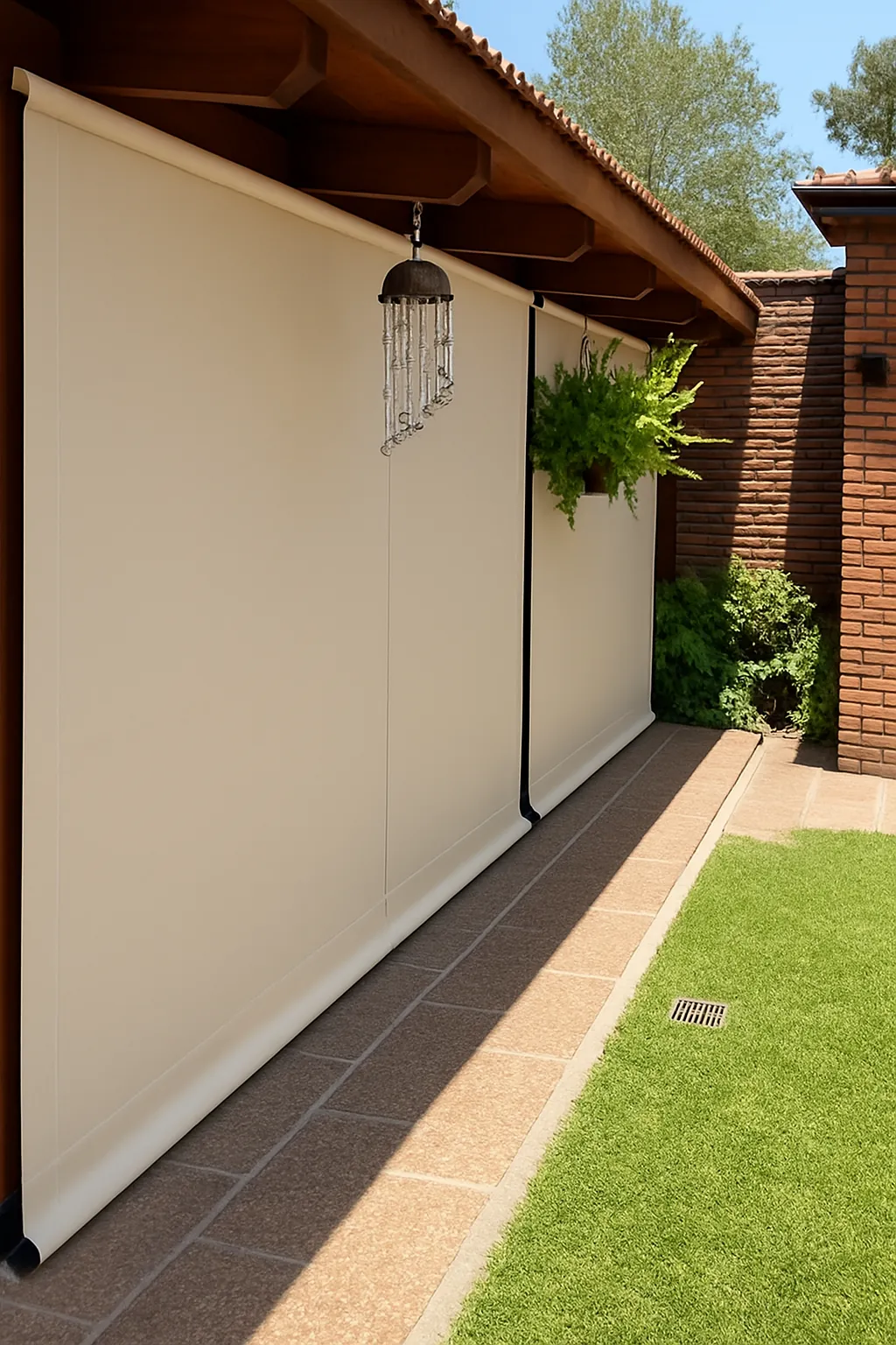 Toldo Vertical Enrollable de Lona PVC