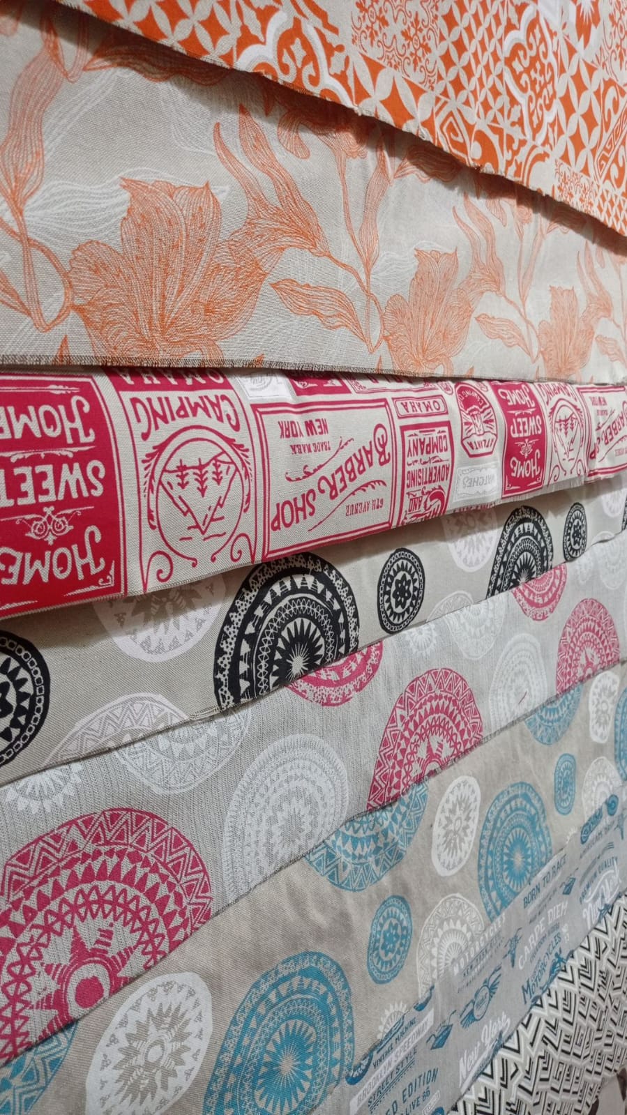 Lino estampado por metro - 1,40 m de ancho